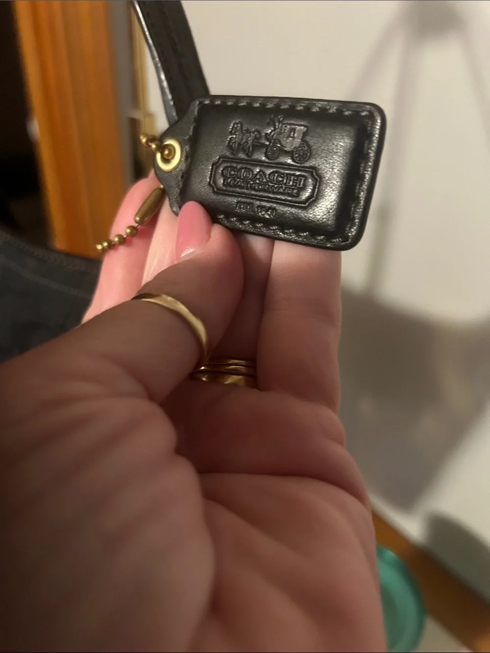 Coach 2007 Mini Bleecker Shoulder Bag with Gold Hardware in EUC